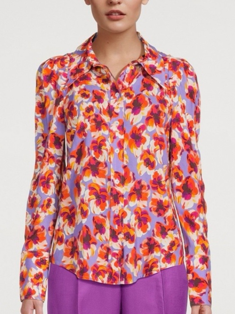 SMYTHE
Box Pleat Shirt In Floral Print